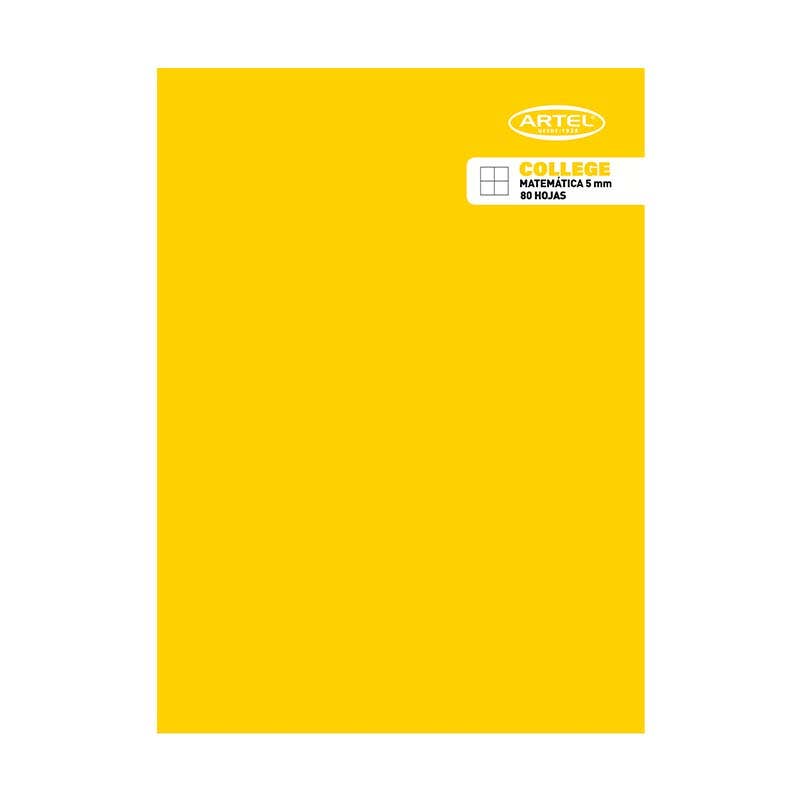 Cuaderno College Matemática 5mm 80 Hojas Artel