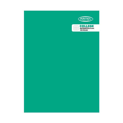Cuaderno College Matemática 5mm 80 Hojas Artel