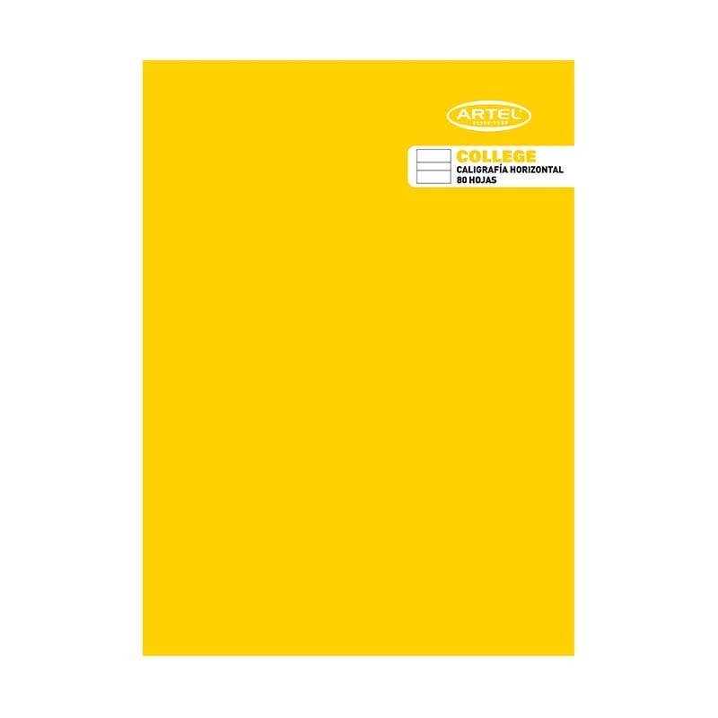 Cuaderno College Caligrafía Horizontal 80 Hojas Artel