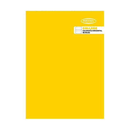 Cuaderno College Caligrafía Horizontal 80 Hojas Artel