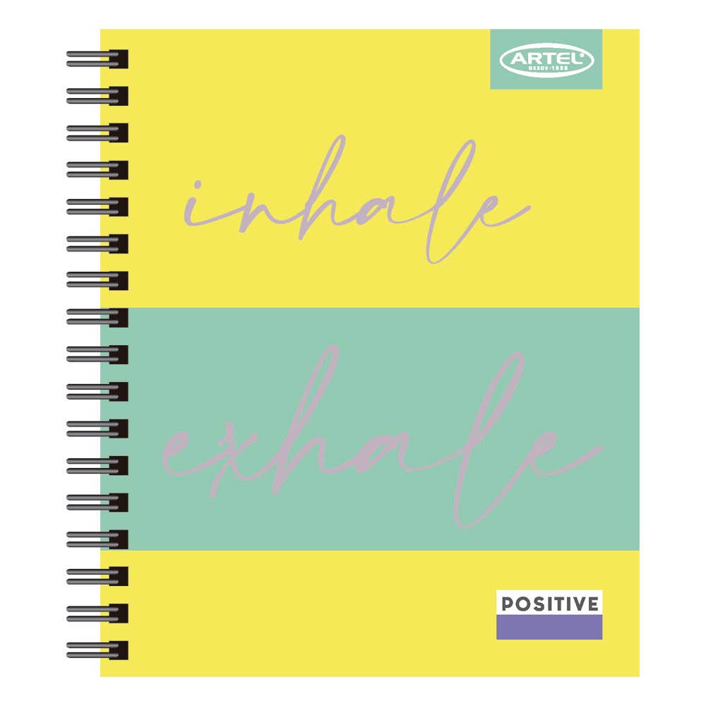 Cuaderno Book Positive 120 Hojas 7mm. Diseño Aleatorio Artel