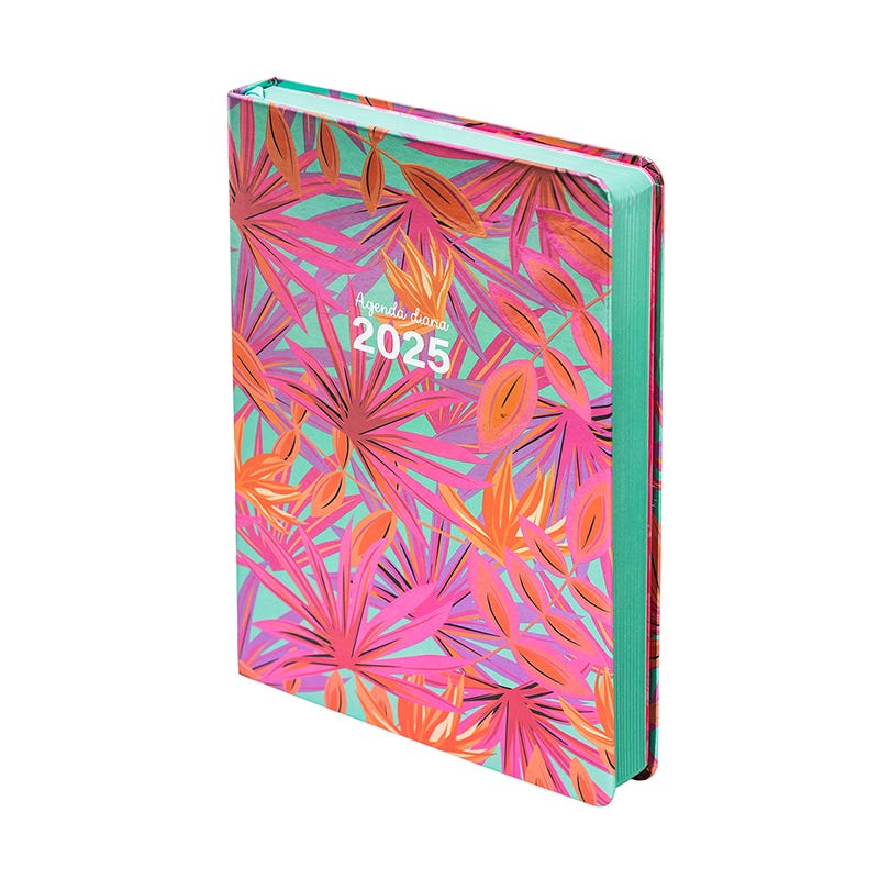 Agenda 2025 Floral con elástico