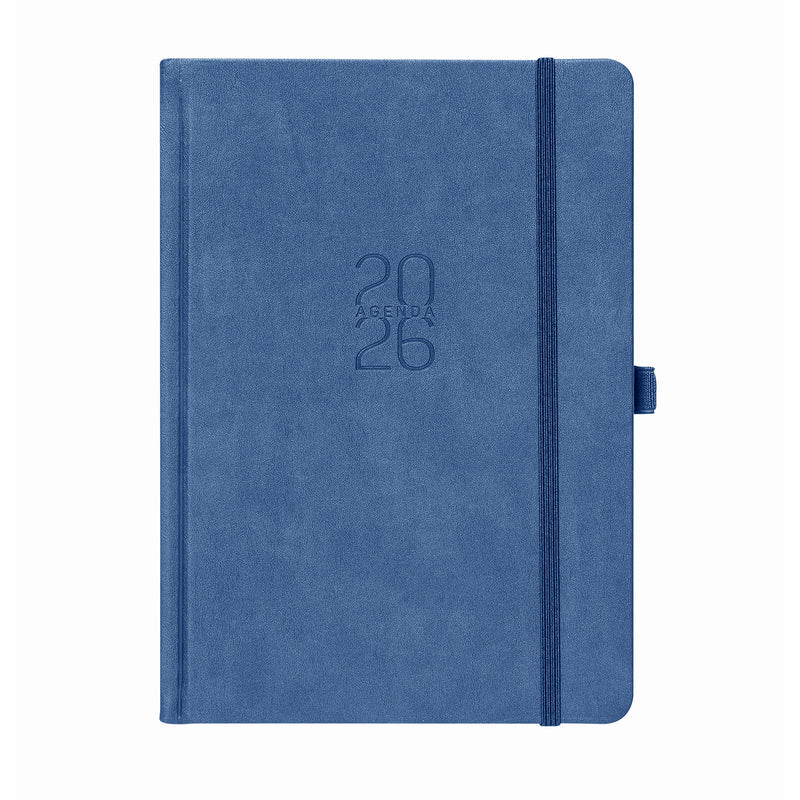 Agenda 2026 Artel Formato Día Por Página Color Azul Con Elástico