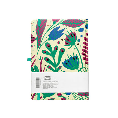 Agenda 2026 Artel Formato Día Por Página Diseño Tulipanes