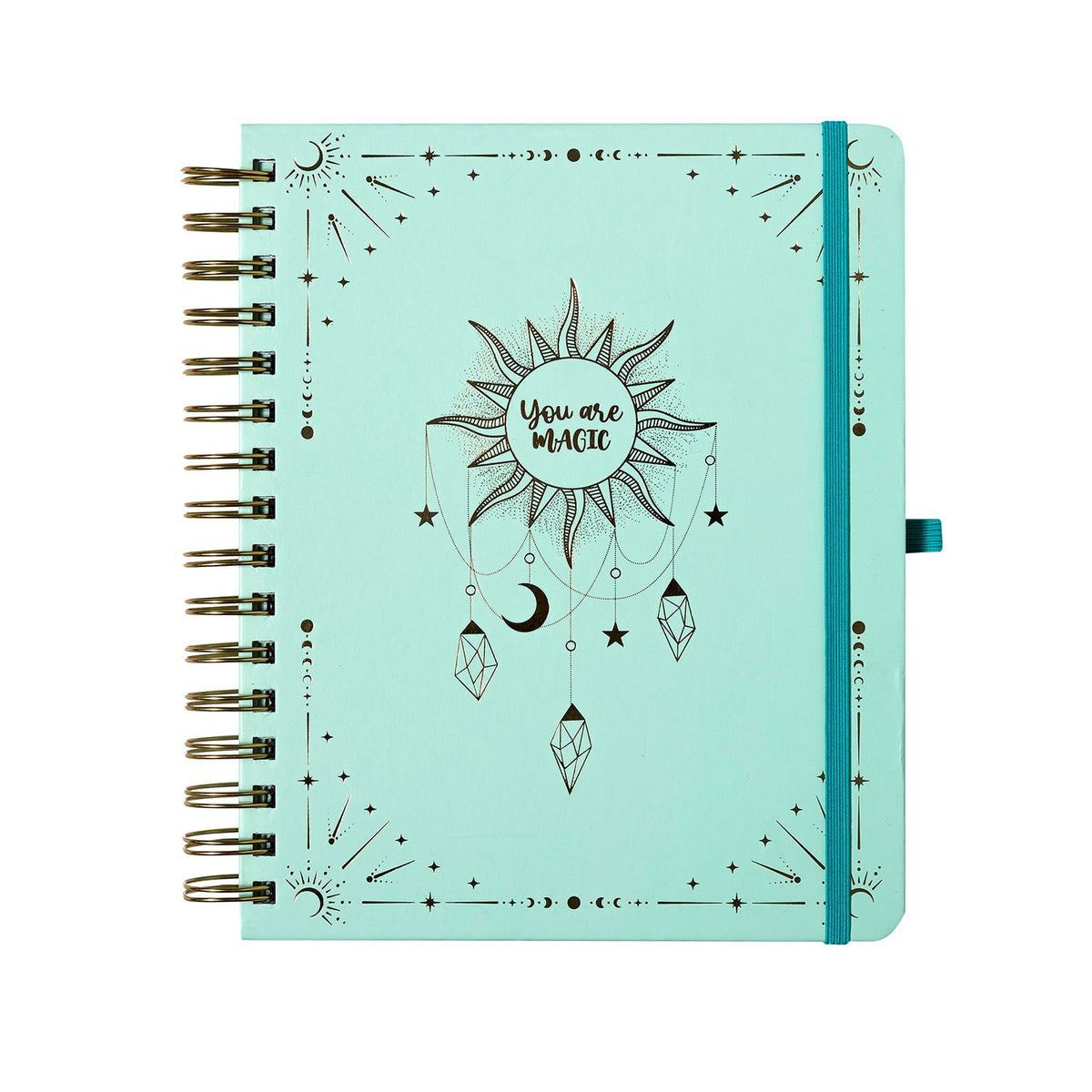 Planner 12 Meses Artel Espiral Con Separador Diseño Cósmico
