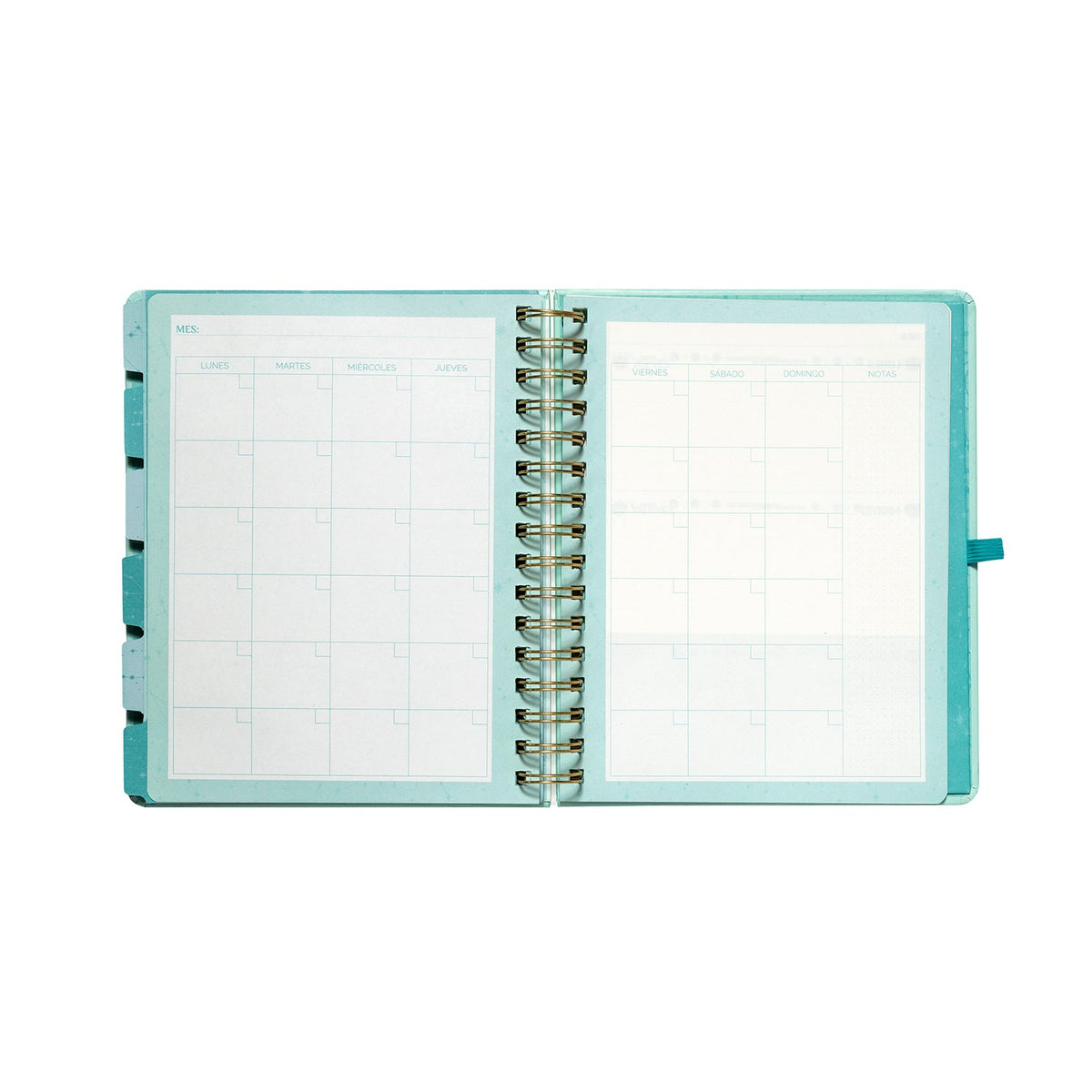 Planner 12 Meses Artel Espiral Con Separador Diseño Cósmico