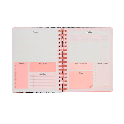 Planner 12 meses AnimalPrint 164x214mm