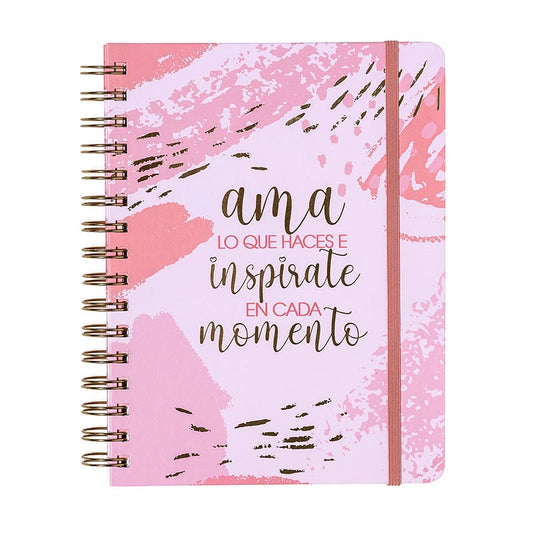 Planner 12 meses RoseGold 164x214mm