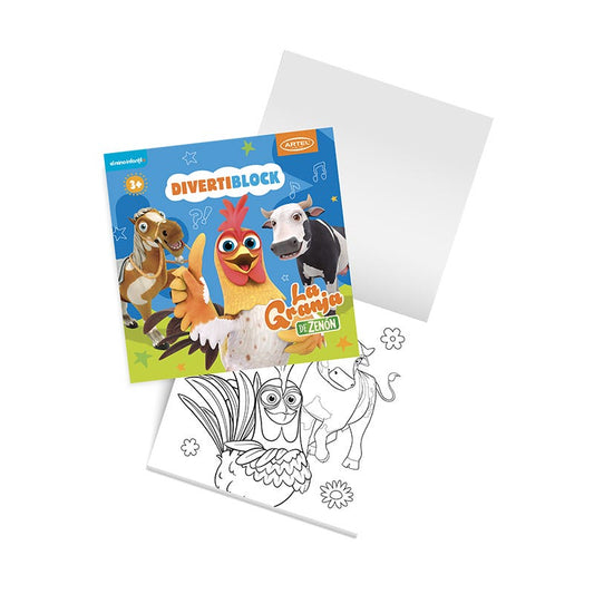 Divertiblock La Granja De Zenón - Block Infantil para Colorear