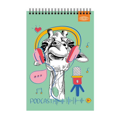 CROQUERA ARTEL 80 HOJAS DISEÑO ANIMALES DIVERTIDOS