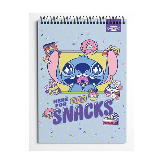 Croquera 21x32 Stitch Foodie 80 Hojas Artel