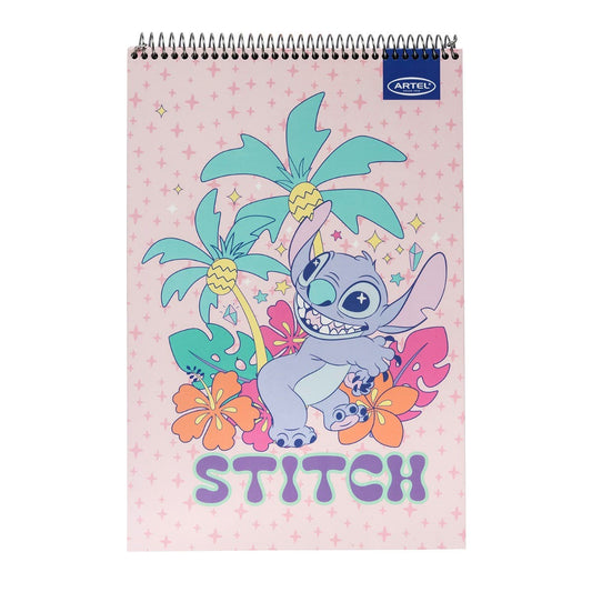 Croquera 21x32 Stitch Pastel 80 Hojas Artel