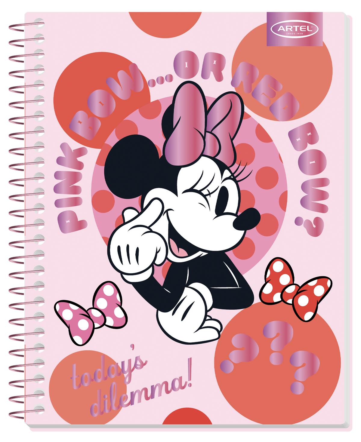 Cuaderno Especial Artel 150 Hojas 7Mm Minnie Pink