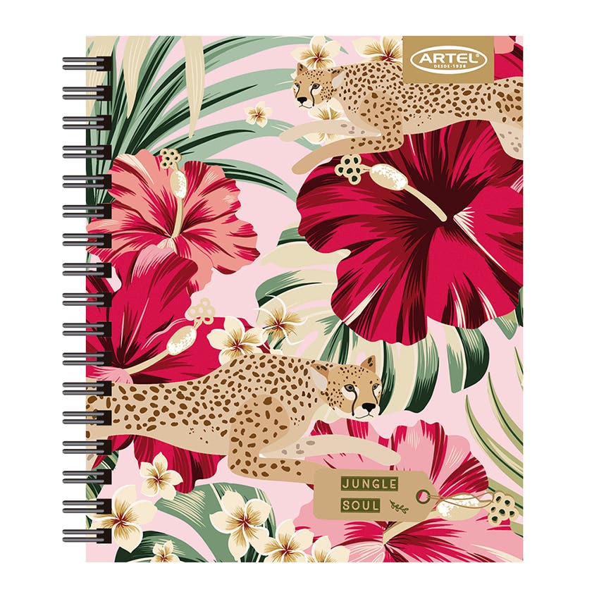 CUADERNO BOOK ARTEL 120 HOJAS DISEÑO JUNGLE
