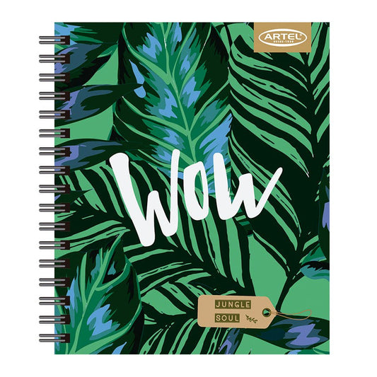 CUADERNO BOOK ARTEL 120 HOJAS DISEÑO JUNGLE