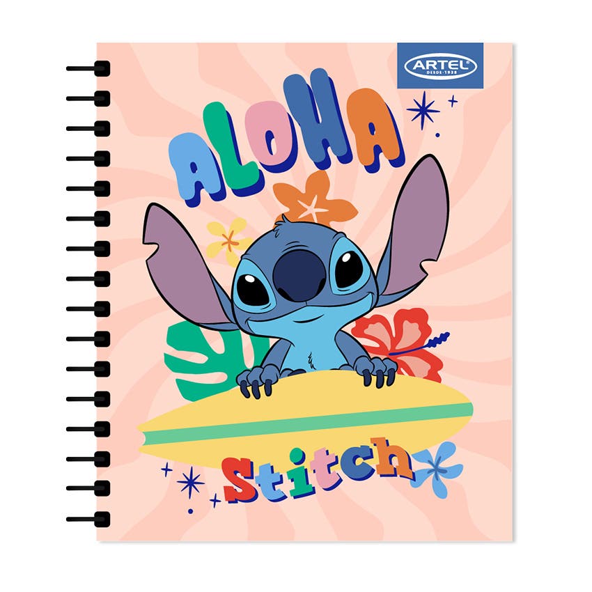 CUADERNO BOOK ARTEL 120 HOJAS  DISEÑO STITCH