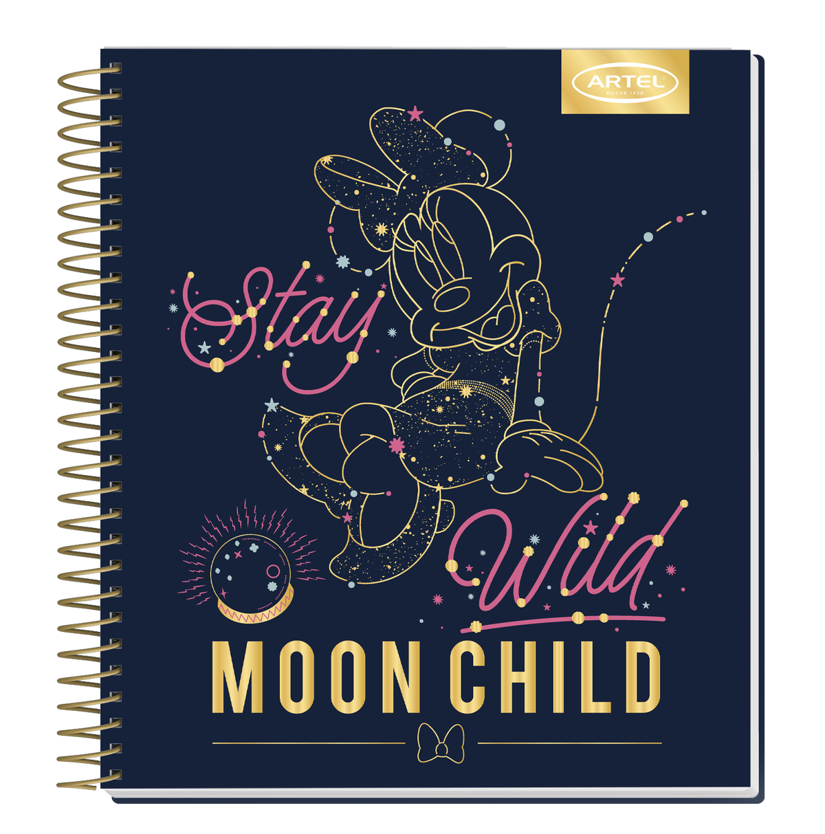 Cuaderno Book Artel 120 Hojas Minnie Astral