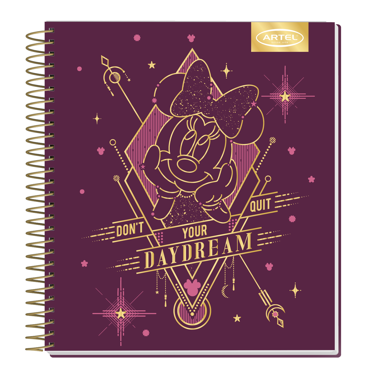 Cuaderno Book Artel 120 Hojas Minnie Astral