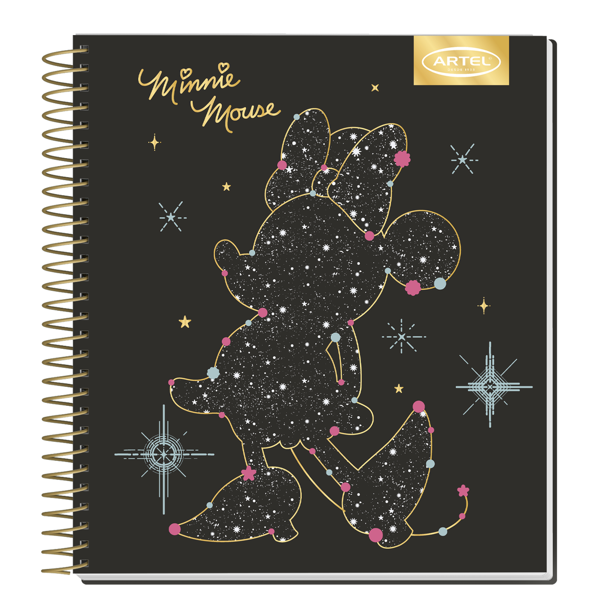 Cuaderno Book Artel 120 Hojas Minnie Astral