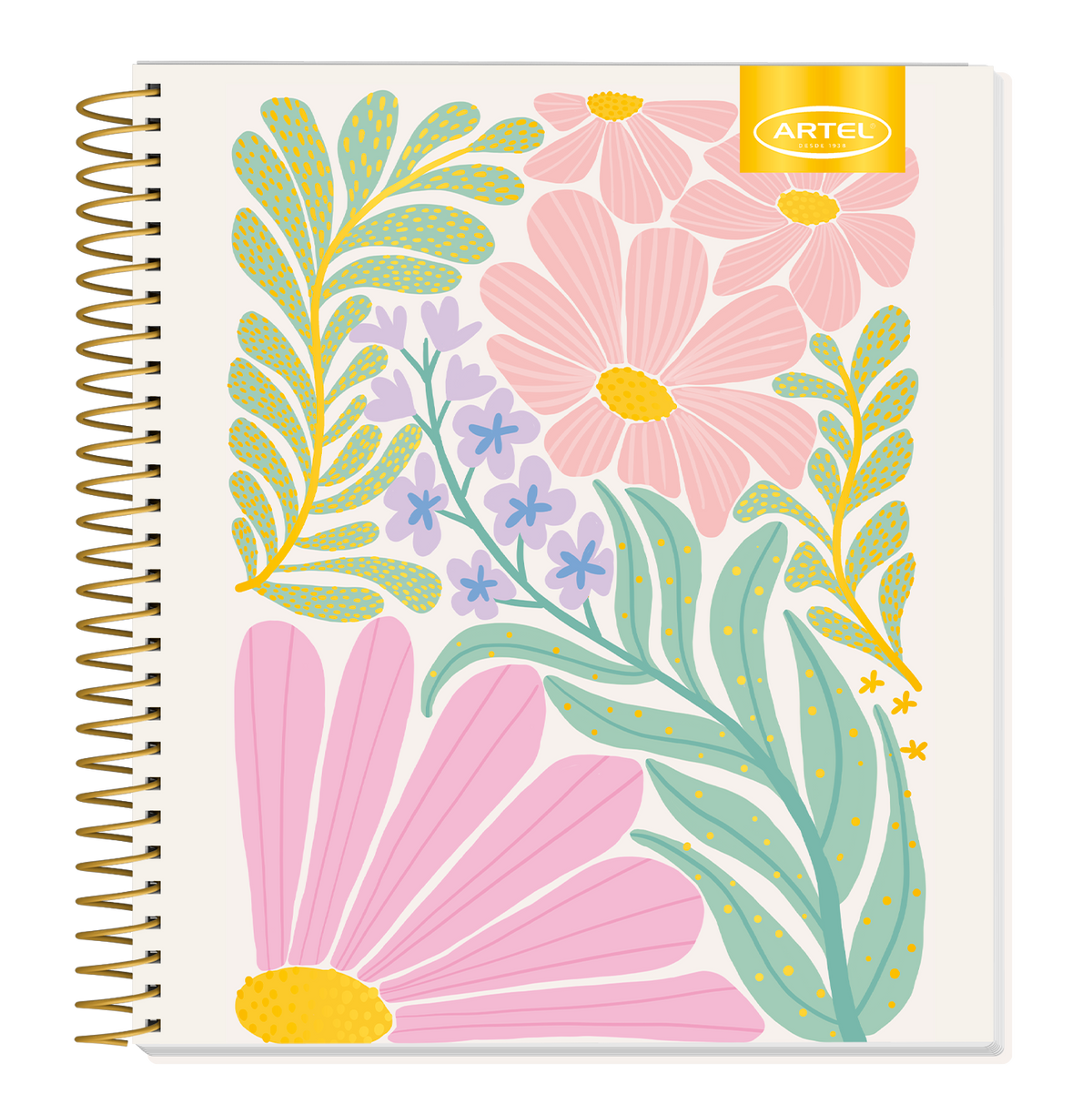 Cuaderno Book Artel 120 Hojas 7Mm Flores