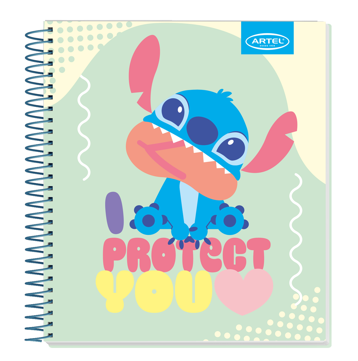 Cuaderno Book Artel 120 Hojas 7Mm Stitch Kawaii