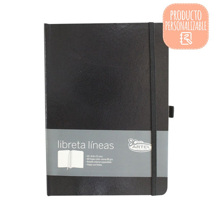 Libreta Negra LineasA5 Artel