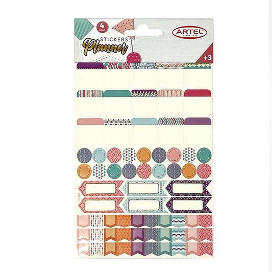 Stickers Pastel 4 Hojas(170X125MM)