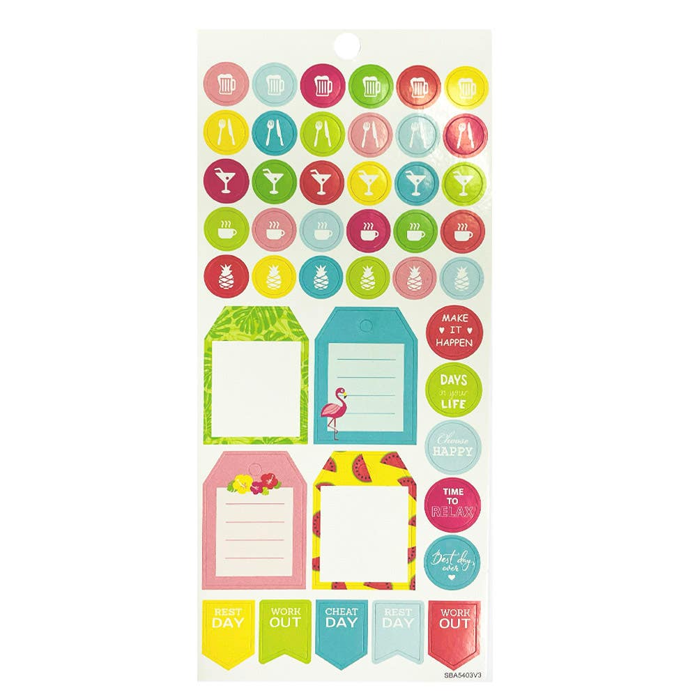 Stickers Block Planner 8 hojas(205x90mm)