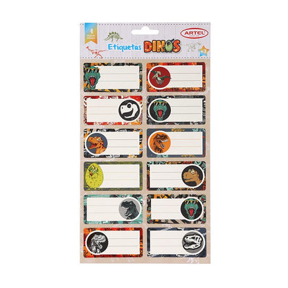 Set 12 Etiquetas Nombre 35x70mm Surtido Niño