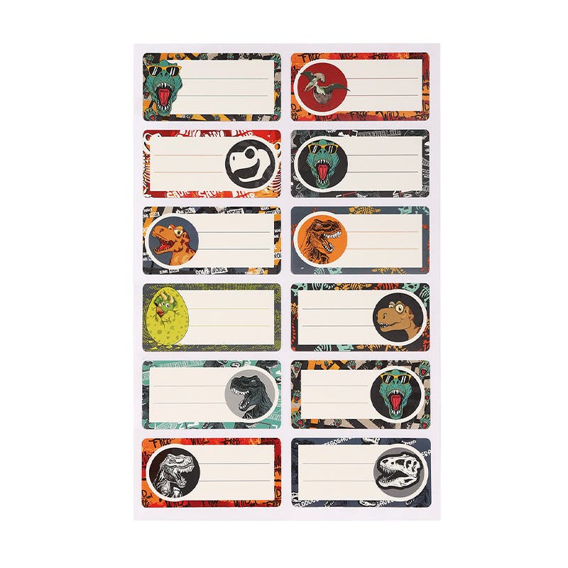 Set 12 Etiquetas Nombre 35x70mm Surtido Niño