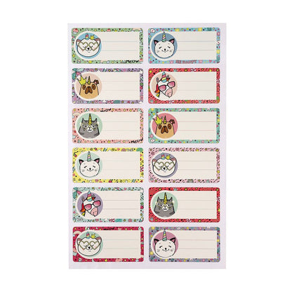 Set 12 Etiquetas Nombre 35x70mm Surtido Niña