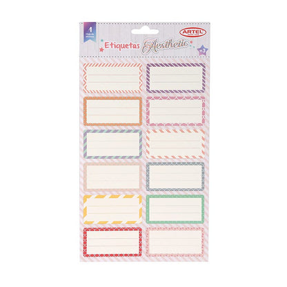 Set 12 Etiquetas Nombre 35x70mm Surtido Niña