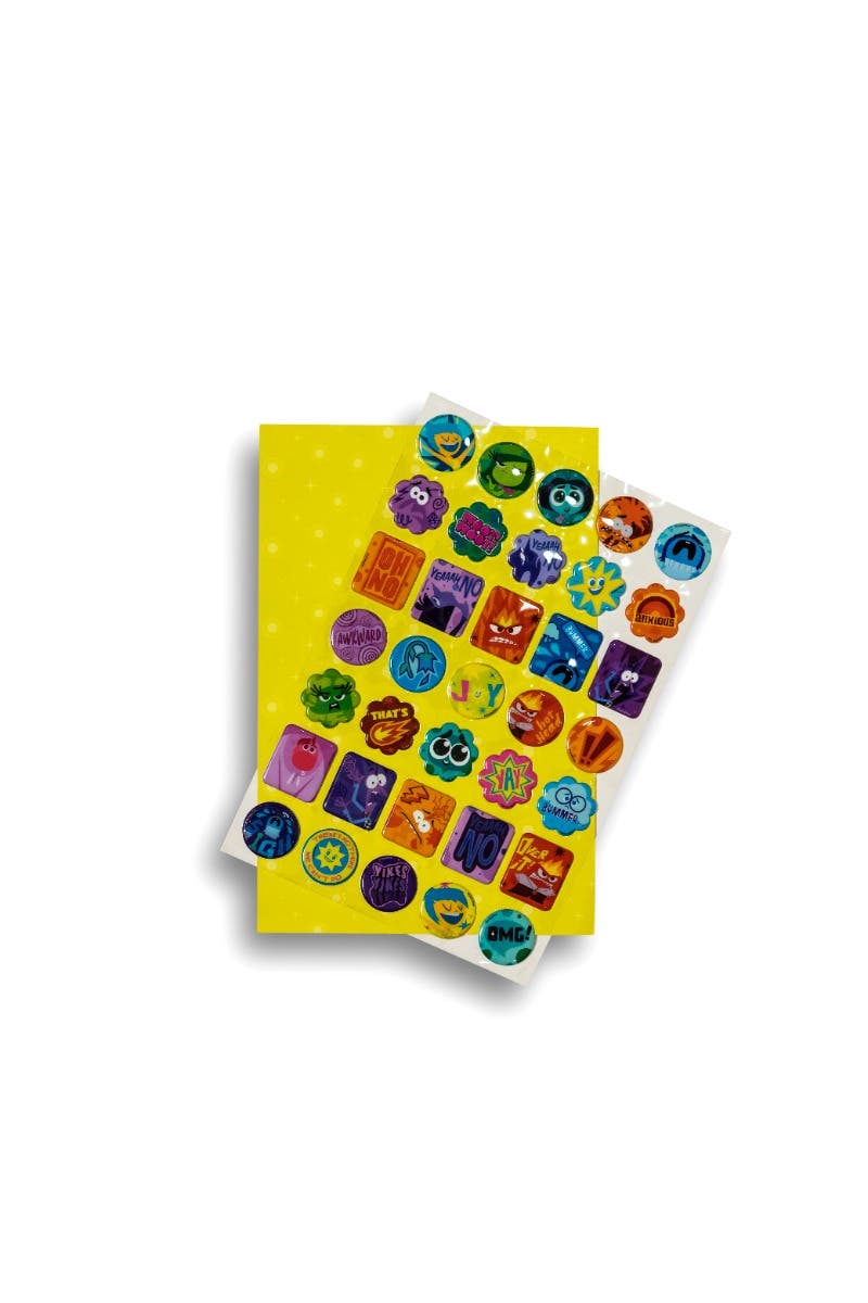 Laminas de Stickers Intensamente 2