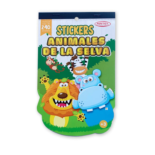 Album 250 Stickers Animales. Artel
