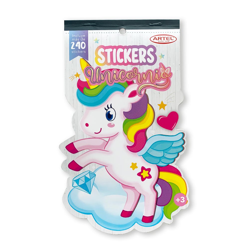 Album 250 Stickers Unicornio. Artel