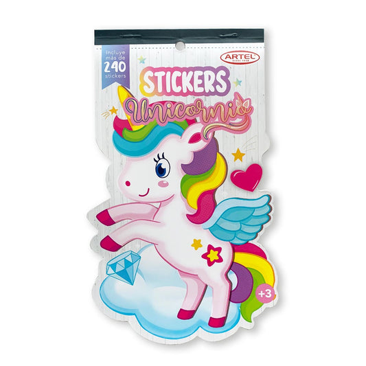 Album 250 Stickers Unicornio. Artel