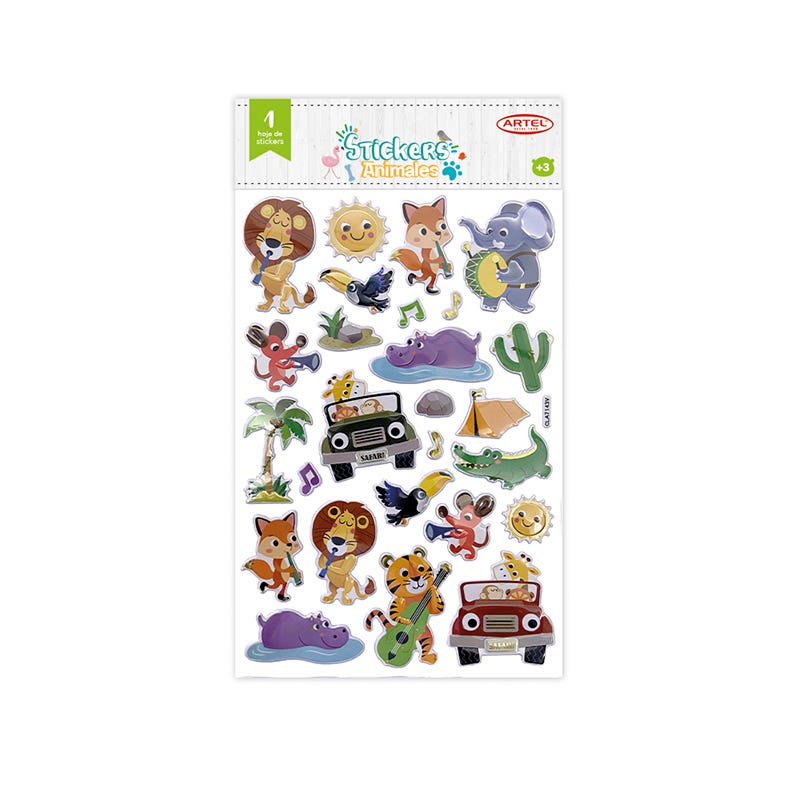Stickers Animales.Artel