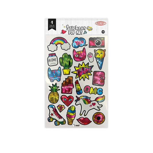 Stickers Pop Art. Artel