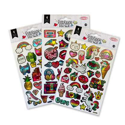 Stickers Pop Art. Artel