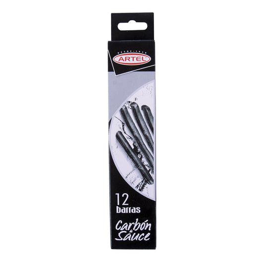 Caja 12 Barras Carboncillo Sauce Artel