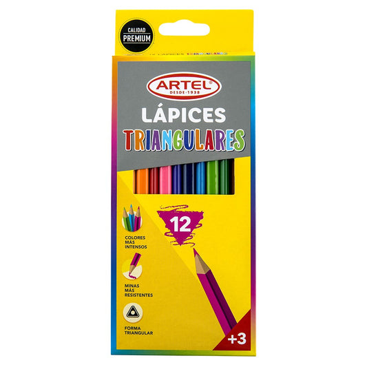 Est 12 Lapiz Color Artel Triangular