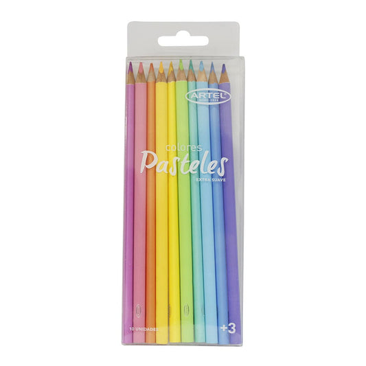 Estuche 10 Lápices Color Pastel Artel