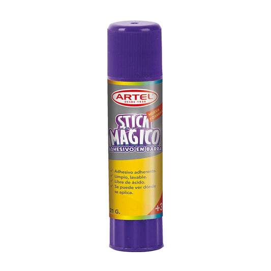 Pegamento en Barra Stick Violeta Mágico 21grs. Artel