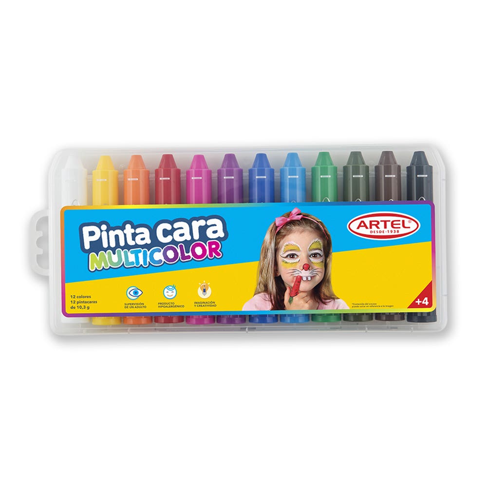 Pinta Cara 12 Colores Artel