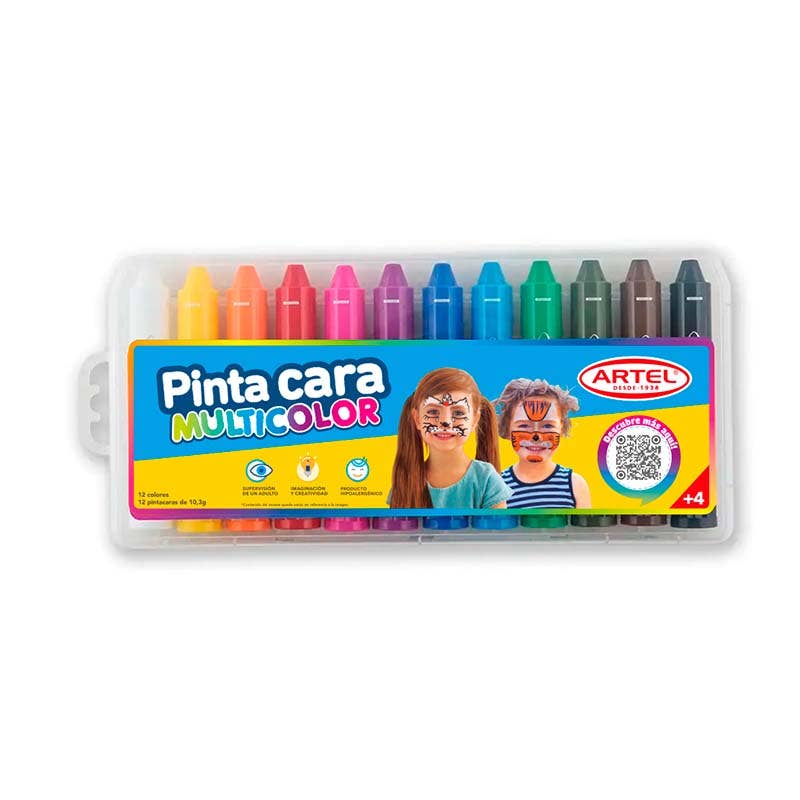 Pinta Cara 12 Colores Artel