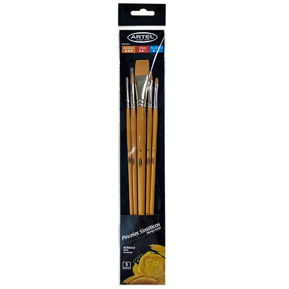Set Pinceles Acrílicos Artel