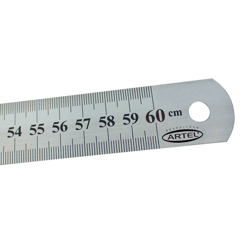 Regla Acero 60cm. Artel