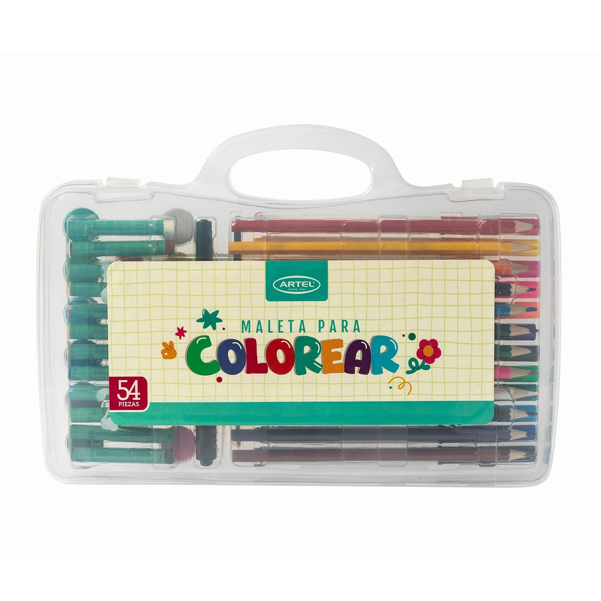 Maleta para Colorear Artel 54 piezas