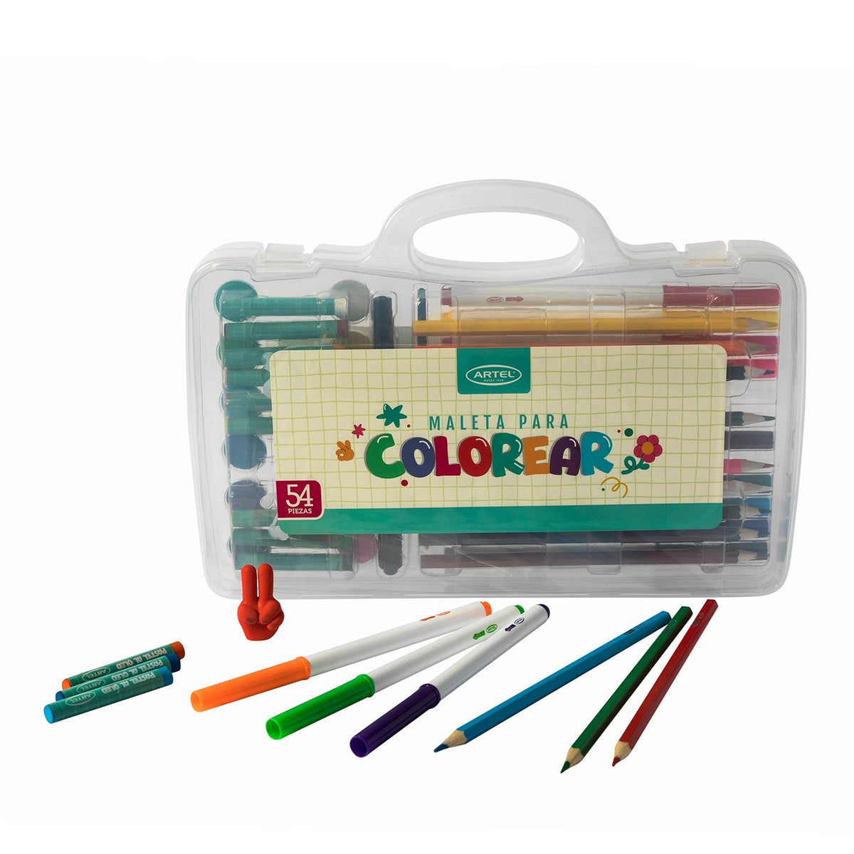 Maleta para Colorear Artel 54 piezas