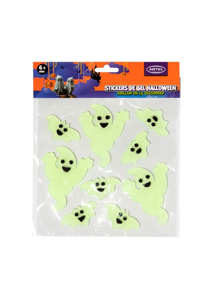 Stickers gel noche Halloween (surtido)